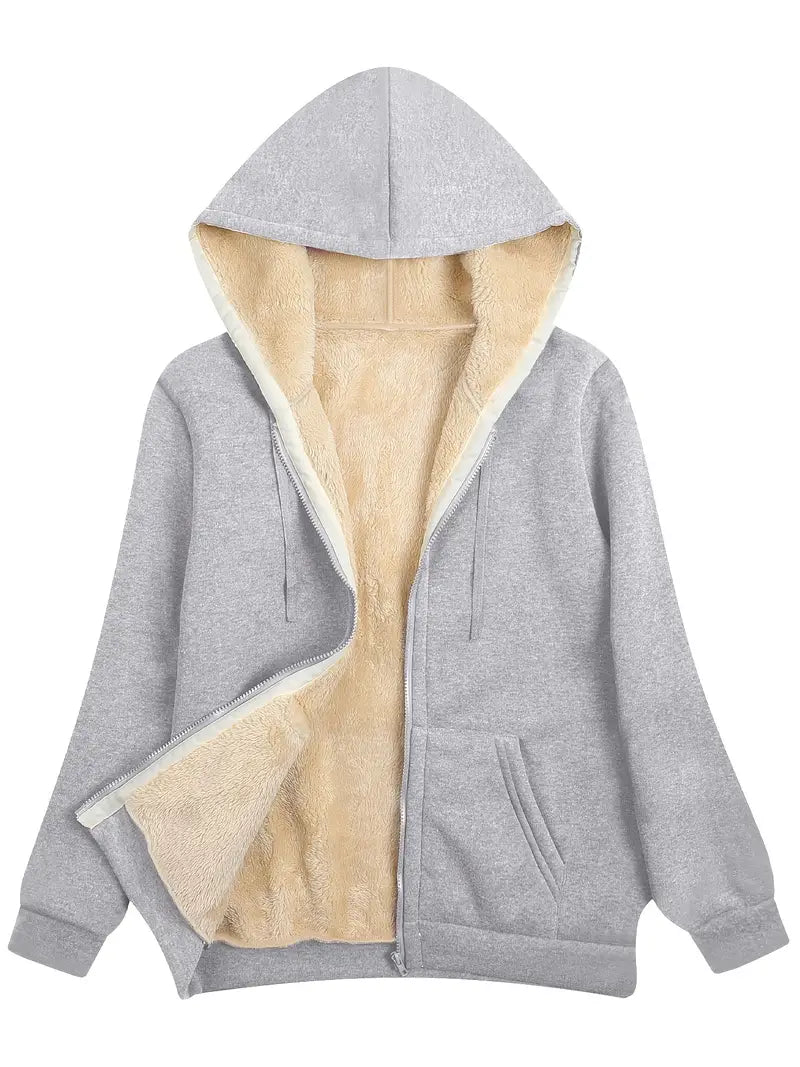 Valenzora | Warm and soft hooded jacket for women | Perfect for winter