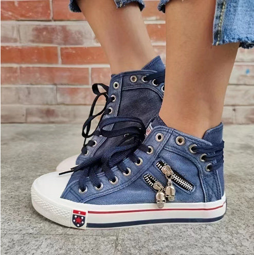 Valenzora | Breathable High Top Sneakers for Women in Plus Size