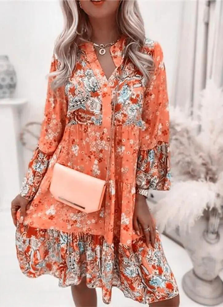Valenzora - Floral Elegance Flower Dress
