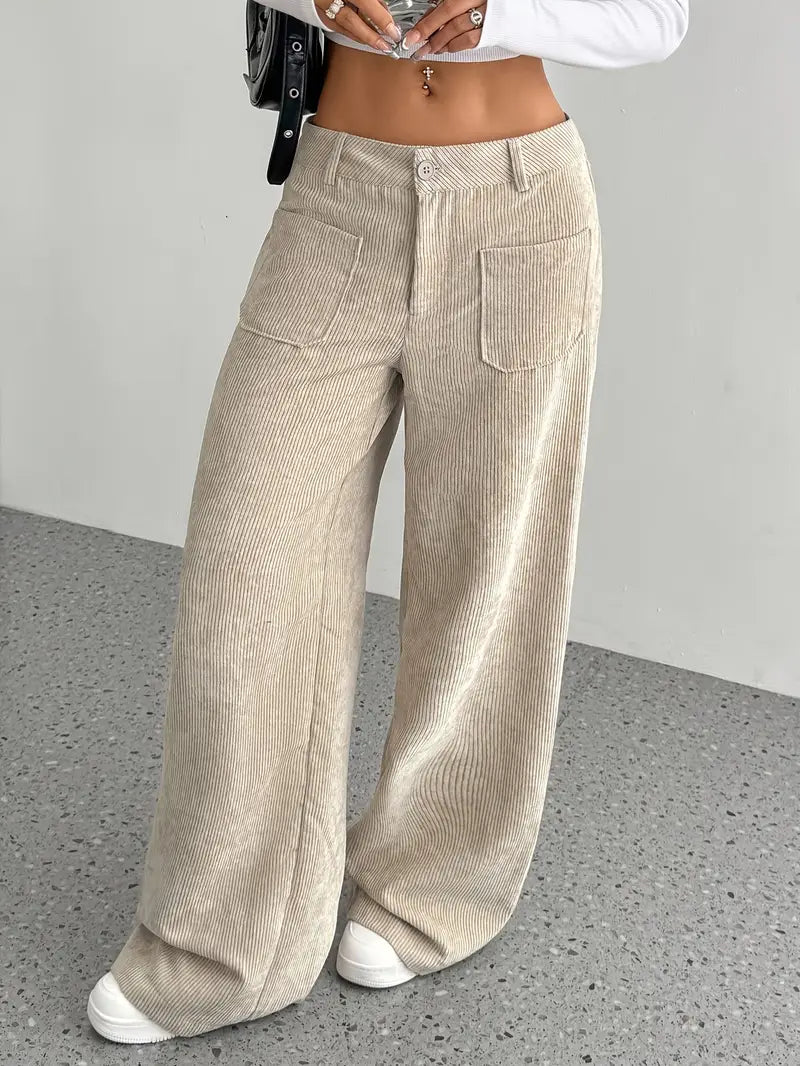 Valenzora | Weite Cordhose für Damen