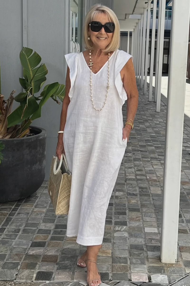 Valenzora | Casual dress made of cotton and linen