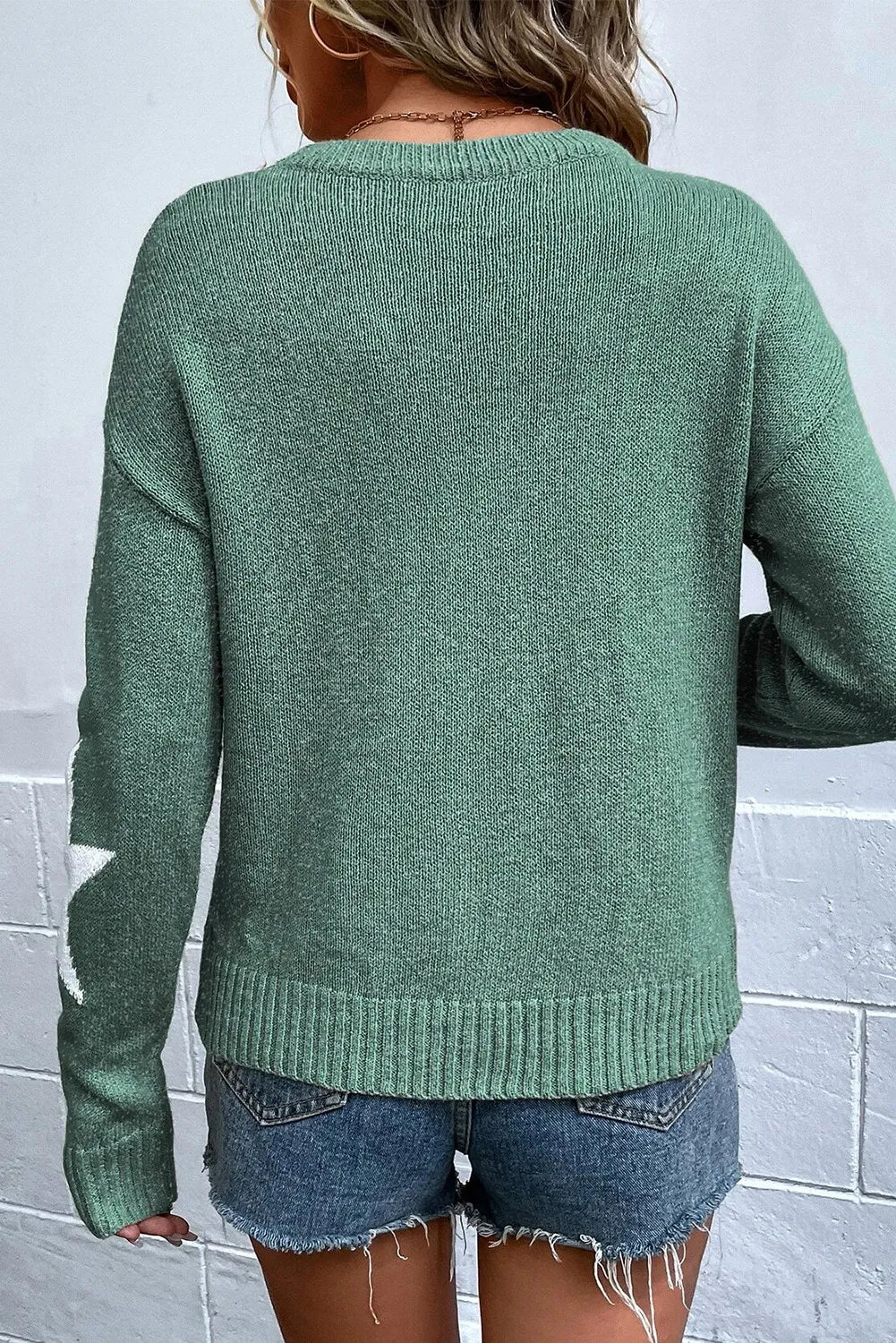 Valenzora | Stylische Winter-Freizeit-Sternenpullover für Damen