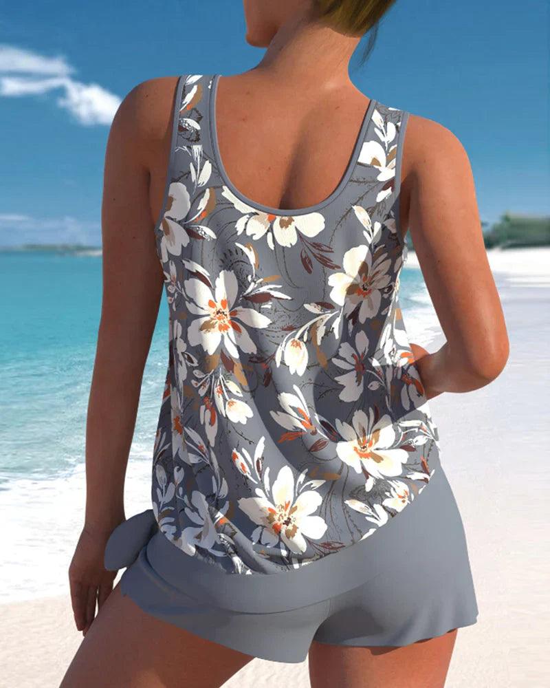 Valenzora | Tankini Swimsuit Stylish Two-Piece Swimsuit Set