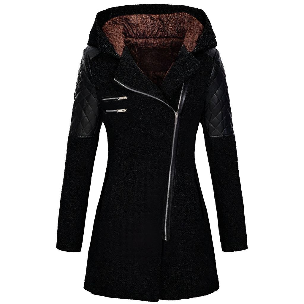 Valenzora | Winter Wool Trench Coat with Hood