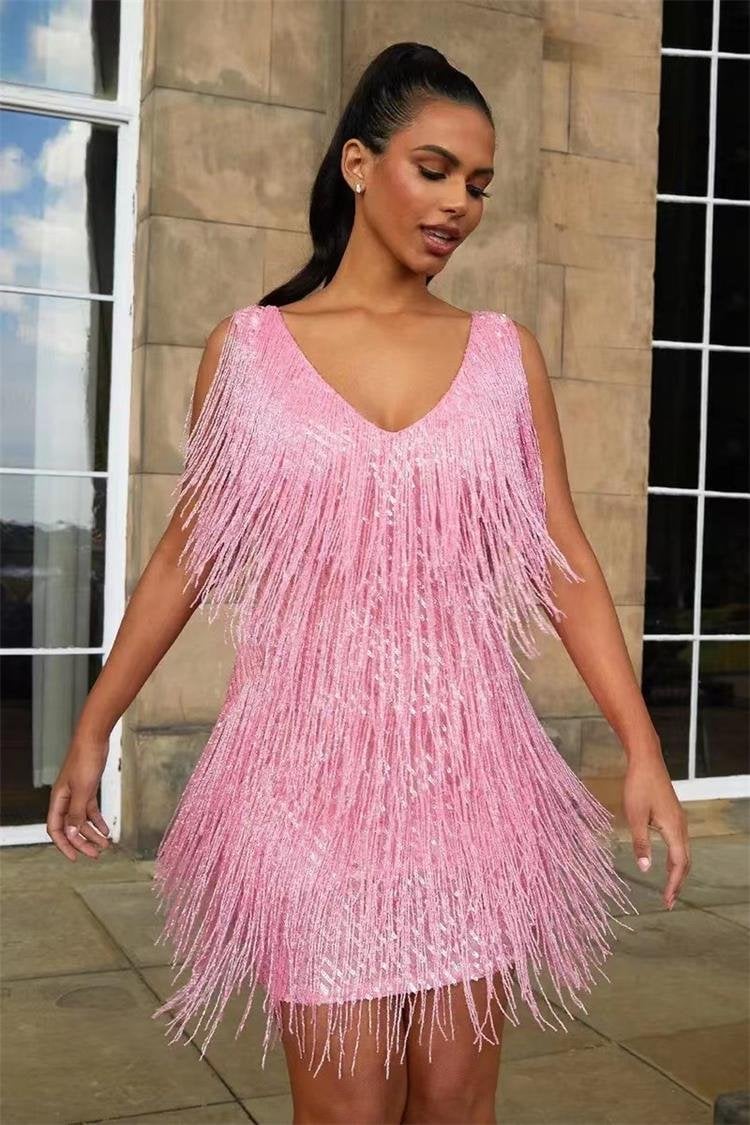 Valenzora | Slip Dress - Seductive V-neck dress for a stylish look