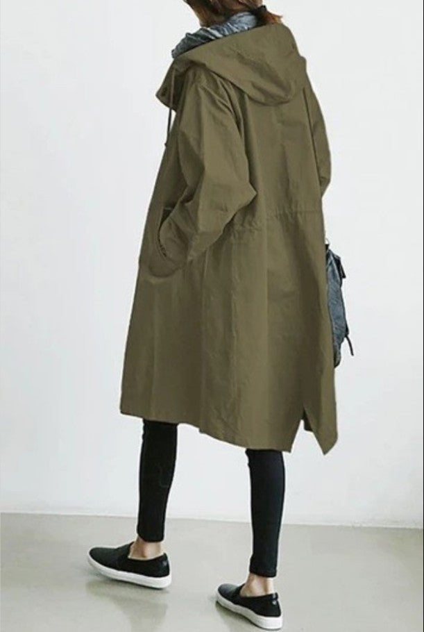 Valenzora | Trench coat with hood