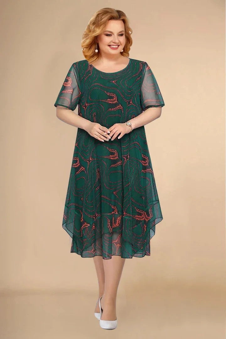 Valenzora | Floral chiffon dress
