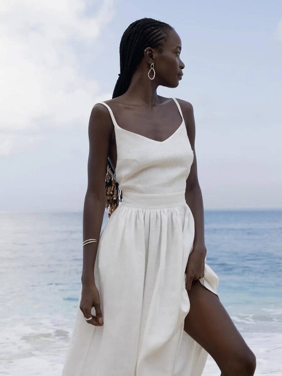 Valenzora | Strandkleid aus Vintage-Leinen