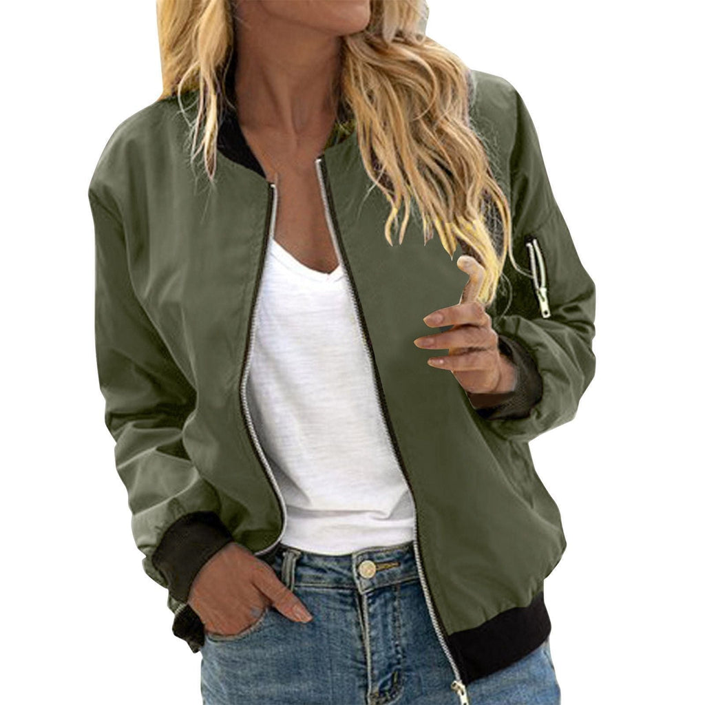 Valenzora | Stylish Classic Bomber Jacket with Pockets - Perfect for Any Occasion