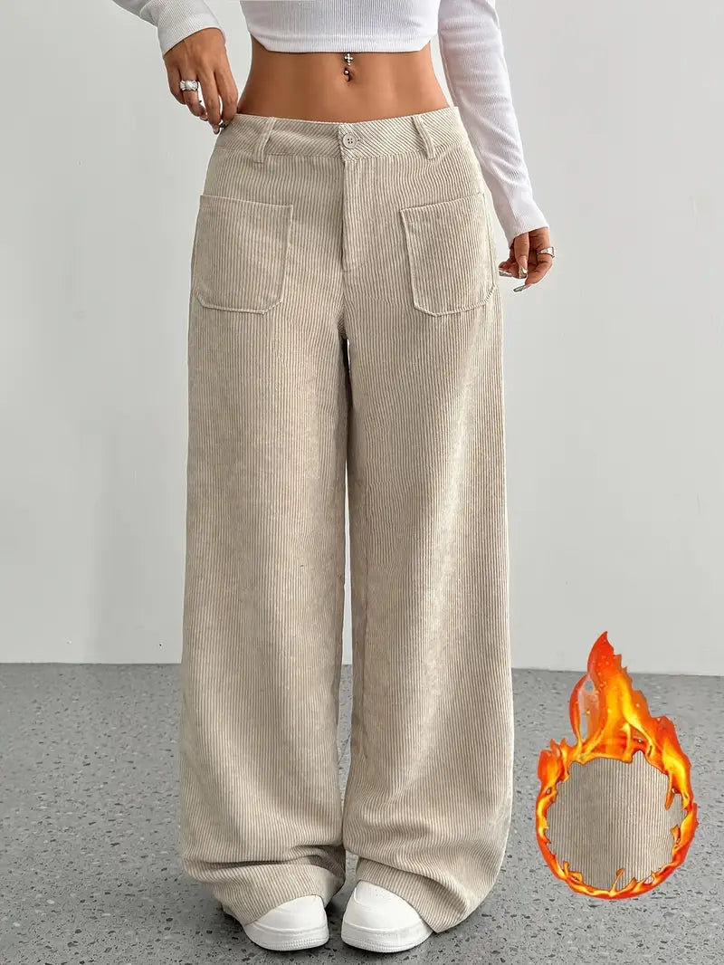 Valenzora | Weite Cordhose für Damen