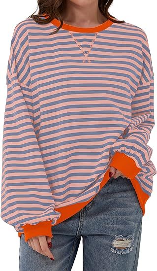 Valenzora | Striped sweatshirt in contrasting colors