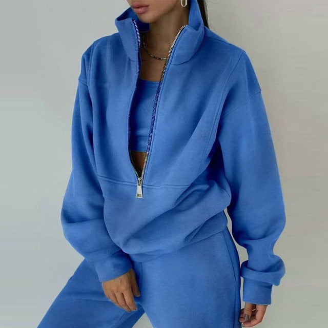 Valenzora sweatshirt and trousers for women's clothing with zipper