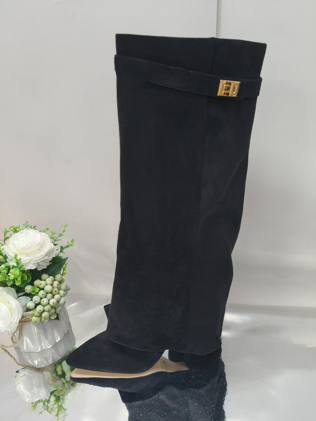 Valenzora | Closure Trousers Boots Riding Boots Mid-calf