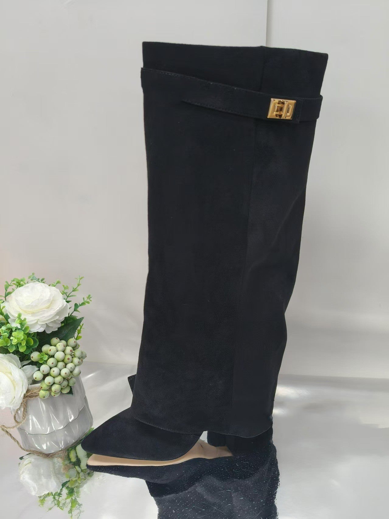 Valenzora | Closure Trousers Boots Riding Boots Mid-calf