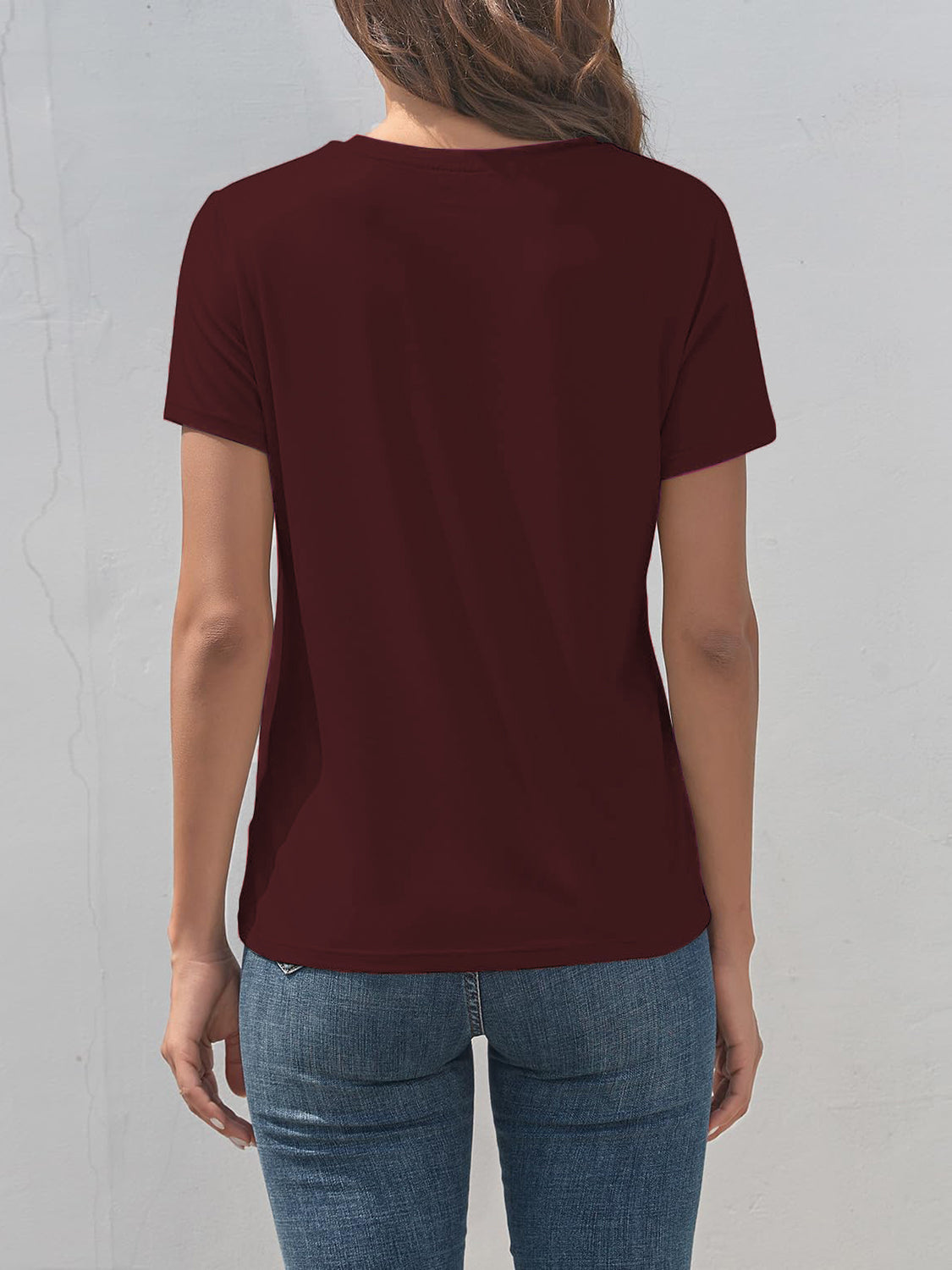 Valenzora | Smile Crew Neck Kurzarm-T-Shirt
