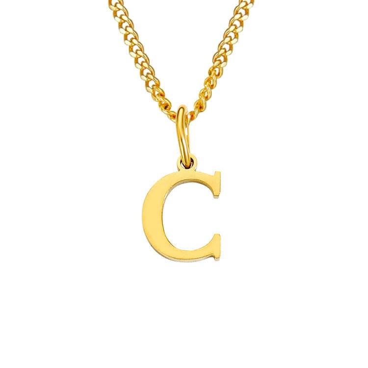 Valenzora | Letters All Match 14k Stainless Steel Necklace