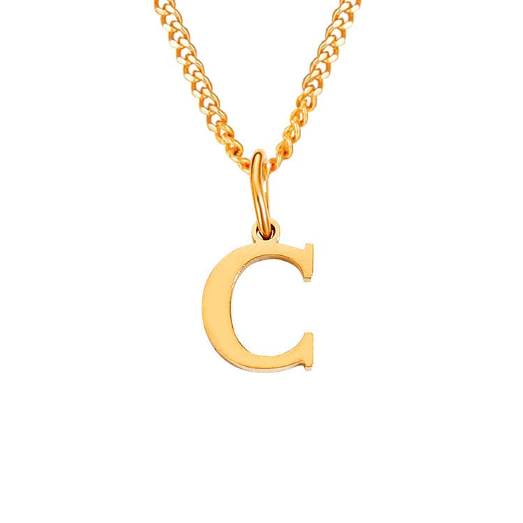 Valenzora | Letters All Match 14k Stainless Steel Necklace