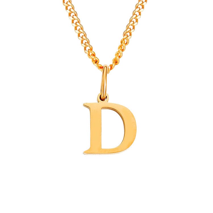 Valenzora | Letters All Match 14k Stainless Steel Necklace