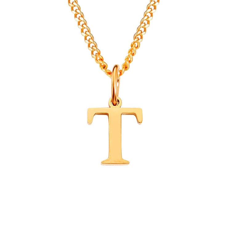 Valenzora | Letters All Match 14k Stainless Steel Necklace