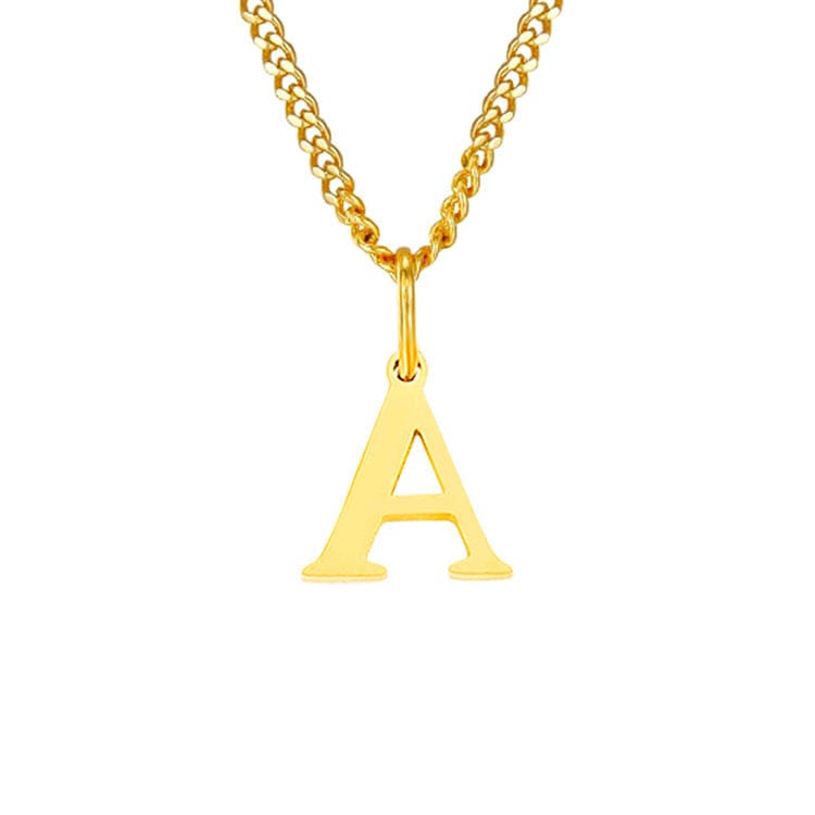 Valenzora | Letters All Match 14k Stainless Steel Necklace