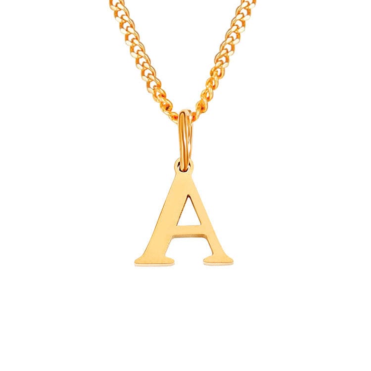 Valenzora | Letters All Match 14k Stainless Steel Necklace