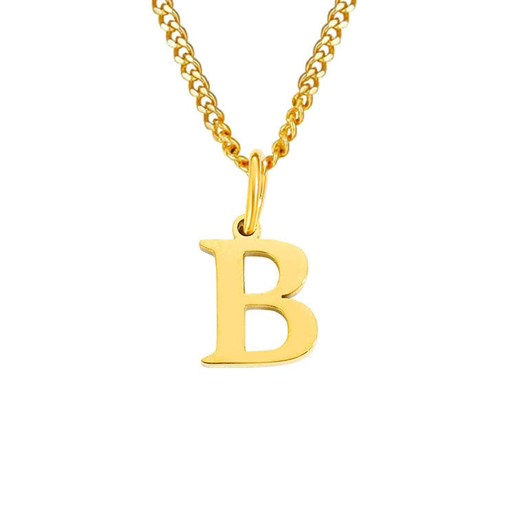 Valenzora | Letters All Match 14k Stainless Steel Necklace