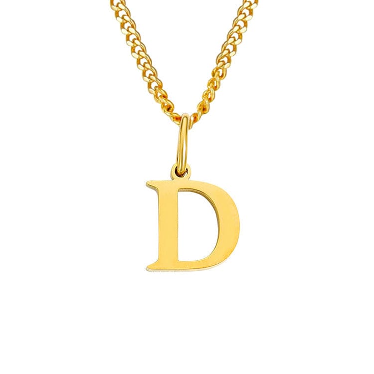 Valenzora | Letters All Match 14k Stainless Steel Necklace