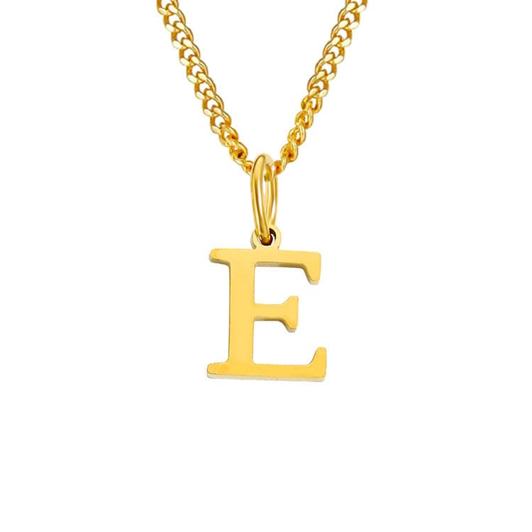 Valenzora | Letters All Match 14k Stainless Steel Necklace