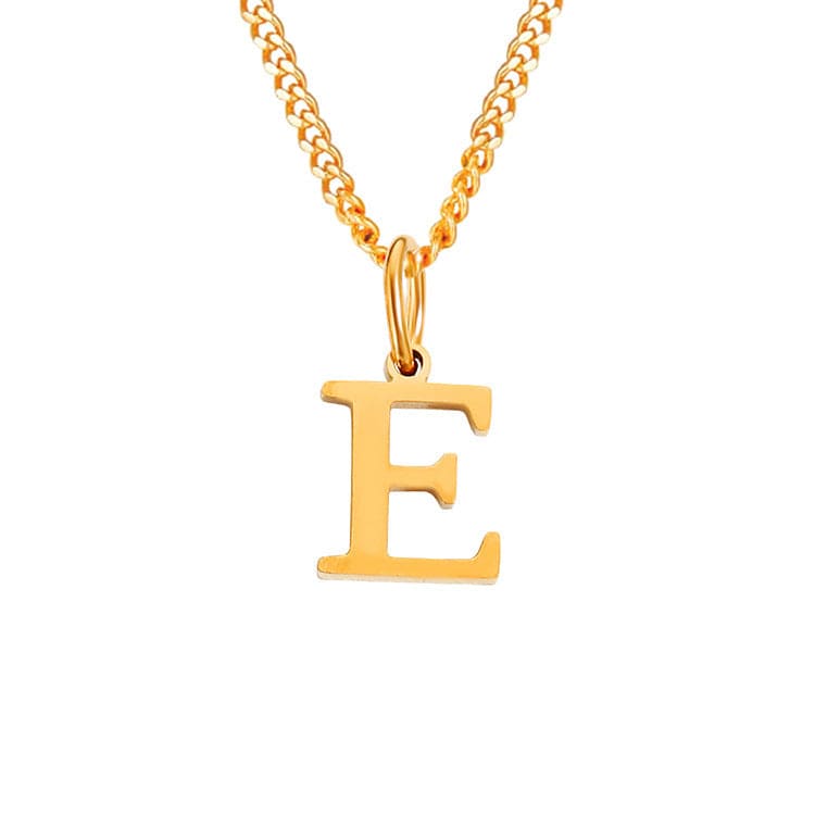 Valenzora | Letters All Match 14k Stainless Steel Necklace