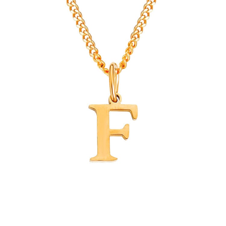 Valenzora | Letters All Match 14k Stainless Steel Necklace