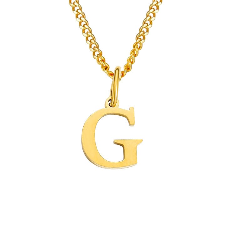 Valenzora | Letters All Match 14k Stainless Steel Necklace