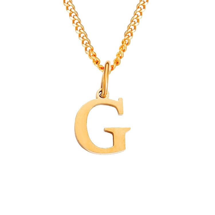 Valenzora | Letters All Match 14k Stainless Steel Necklace