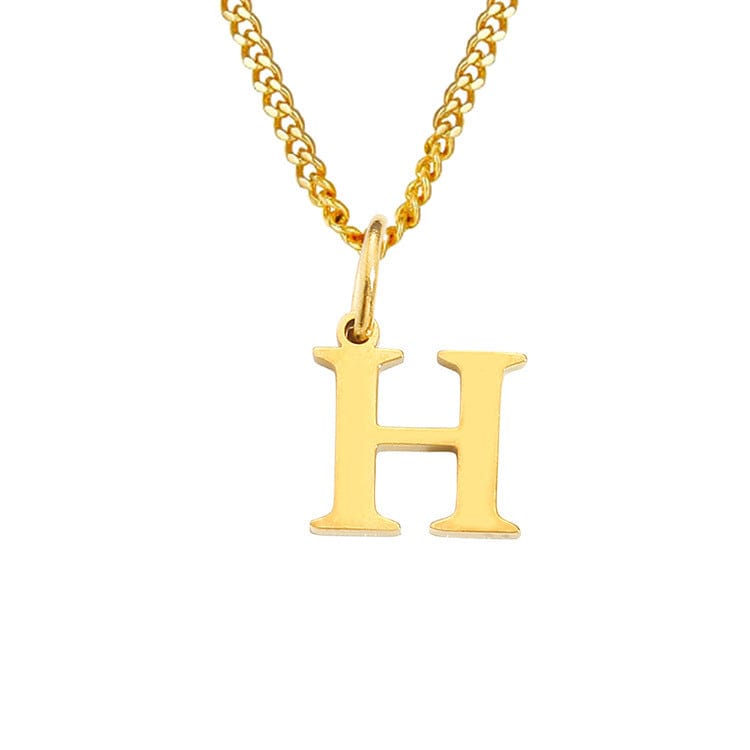Valenzora | Letters All Match 14k Stainless Steel Necklace