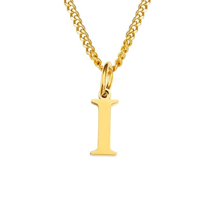 Valenzora | Letters All Match 14k Stainless Steel Necklace