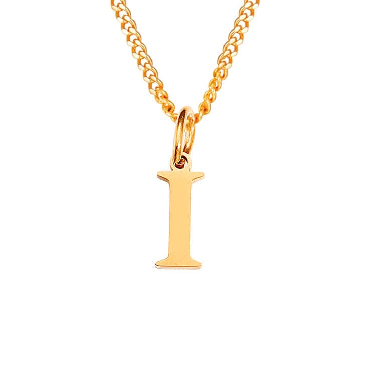 Valenzora | Letters All Match 14k Stainless Steel Necklace