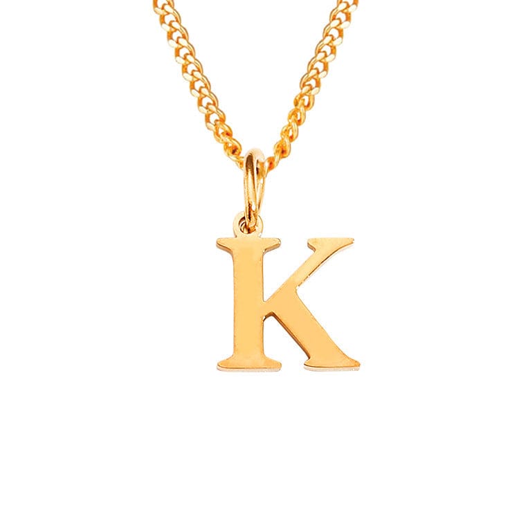 Valenzora | Letters All Match 14k Stainless Steel Necklace