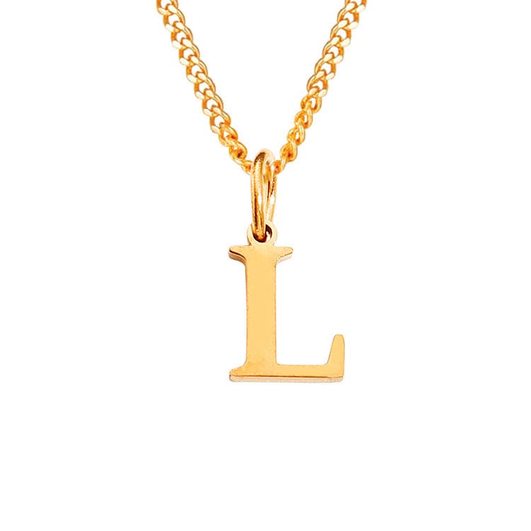 Valenzora | Letters All Match 14k Stainless Steel Necklace