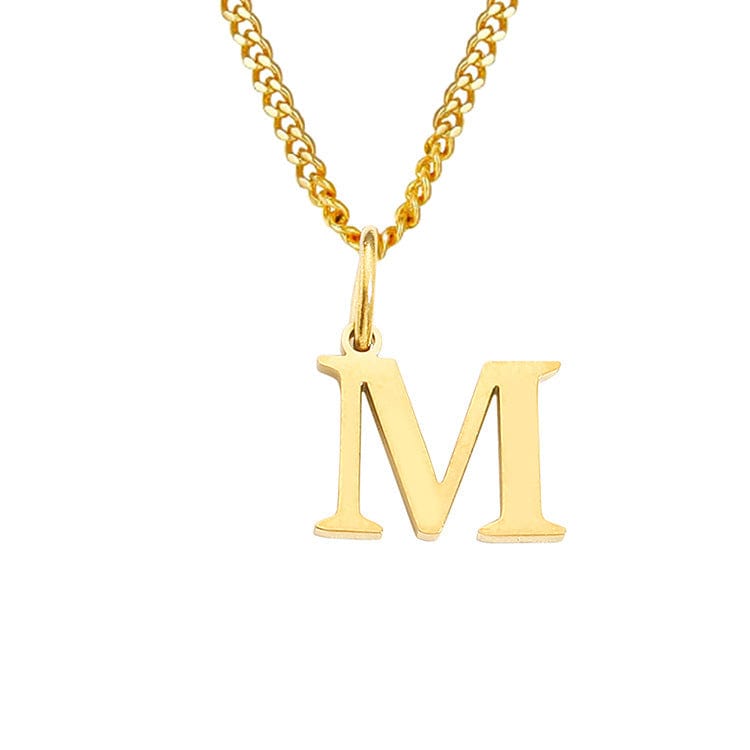Valenzora | Letters All Match 14k Stainless Steel Necklace