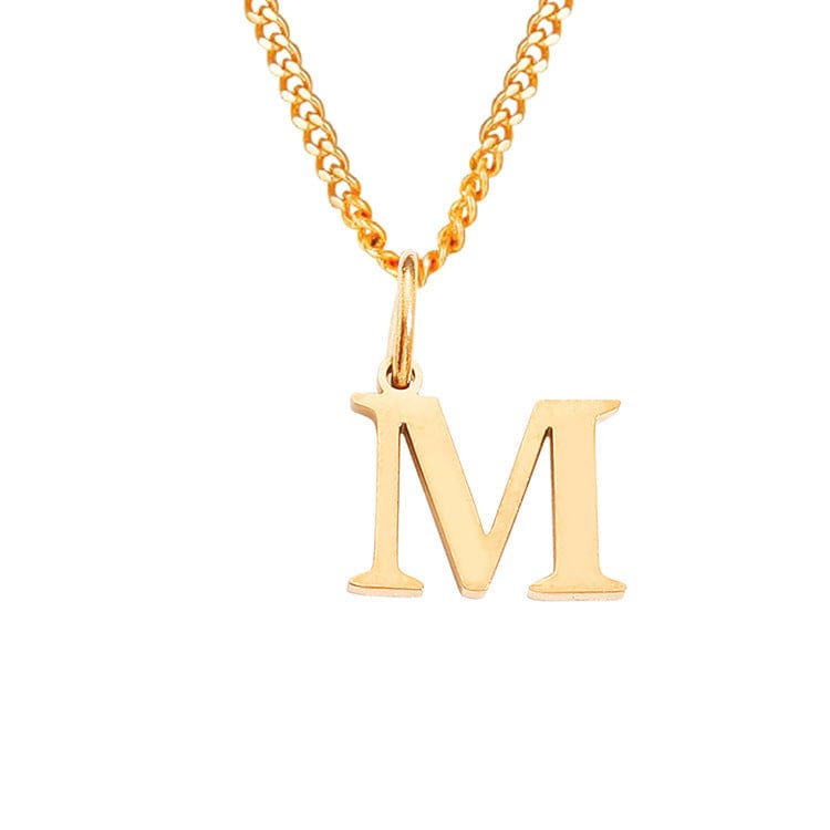 Valenzora | Letters All Match 14k Stainless Steel Necklace
