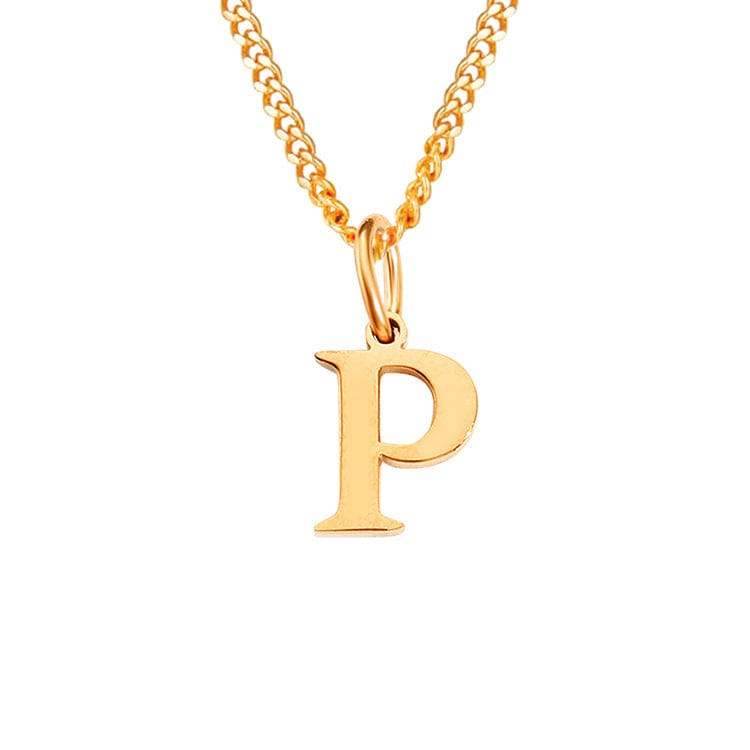 Valenzora | Letters All Match 14k Stainless Steel Necklace