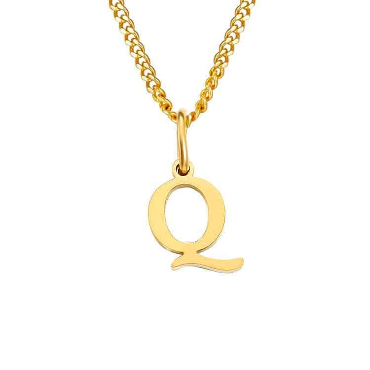 Valenzora | Letters All Match 14k Stainless Steel Necklace