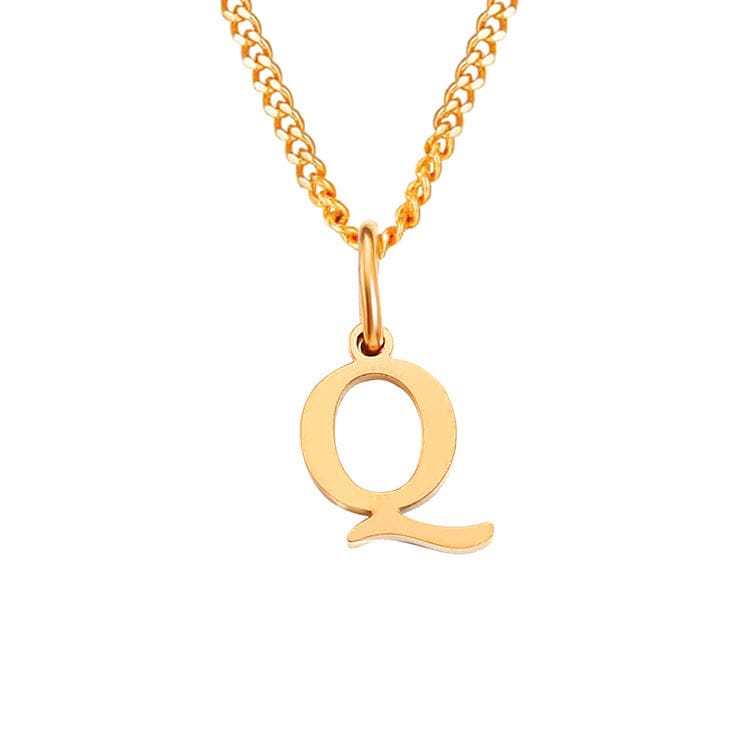 Valenzora | Letters All Match 14k Stainless Steel Necklace