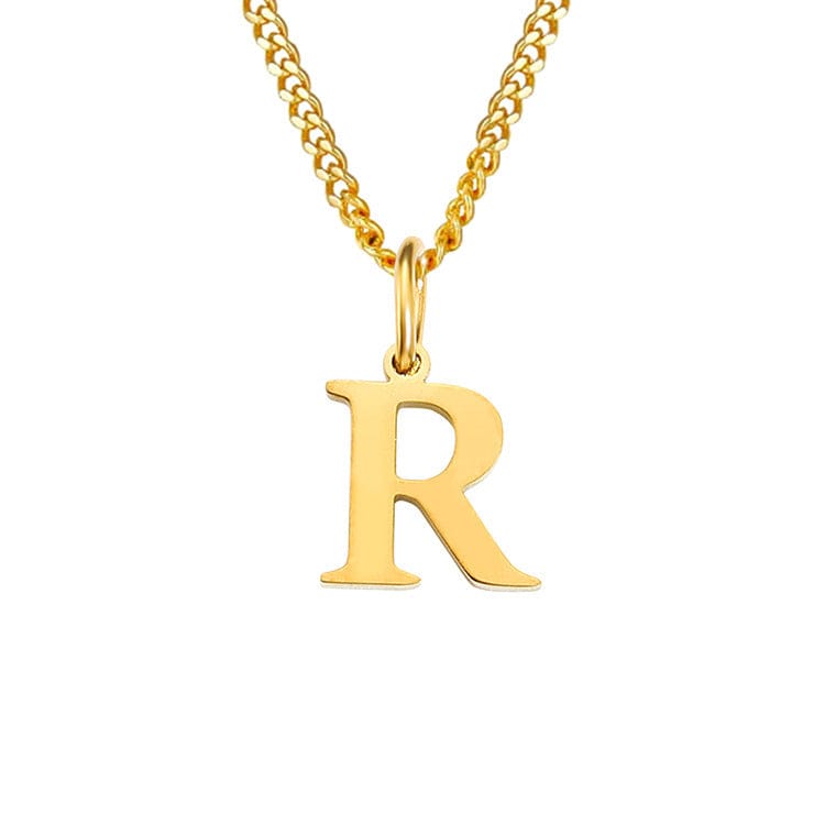 Valenzora | Letters All Match 14k Stainless Steel Necklace