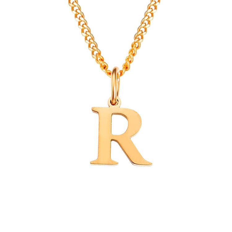 Valenzora | Letters All Match 14k Stainless Steel Necklace