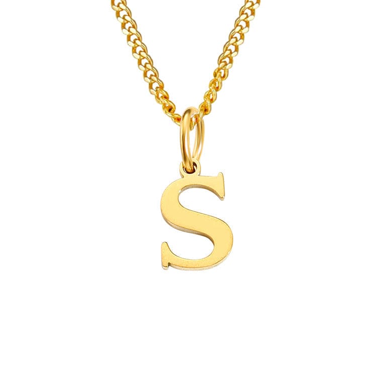 Valenzora | Letters All Match 14k Stainless Steel Necklace