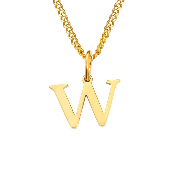 Valenzora | Letters All Match 14k Stainless Steel Necklace