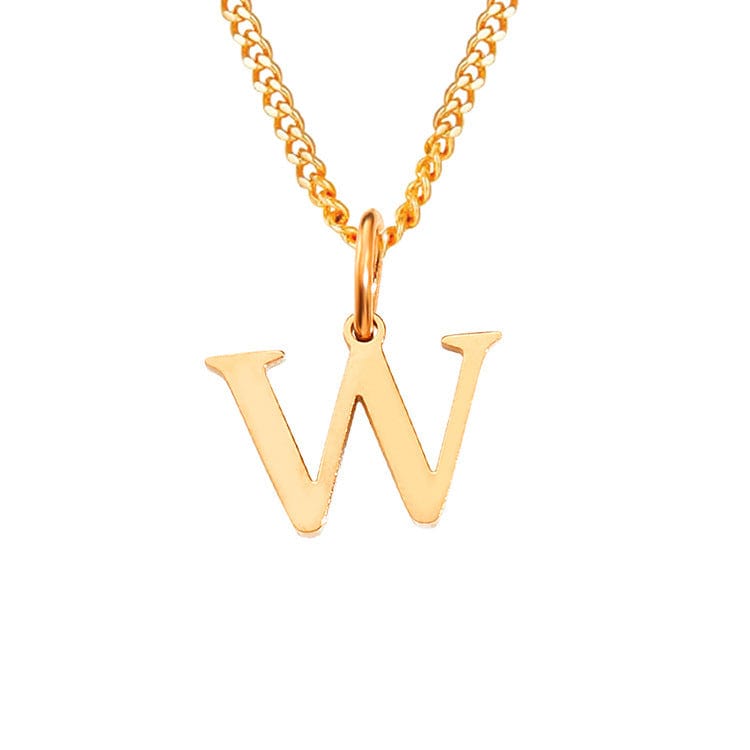 Valenzora | Letters All Match 14k Stainless Steel Necklace