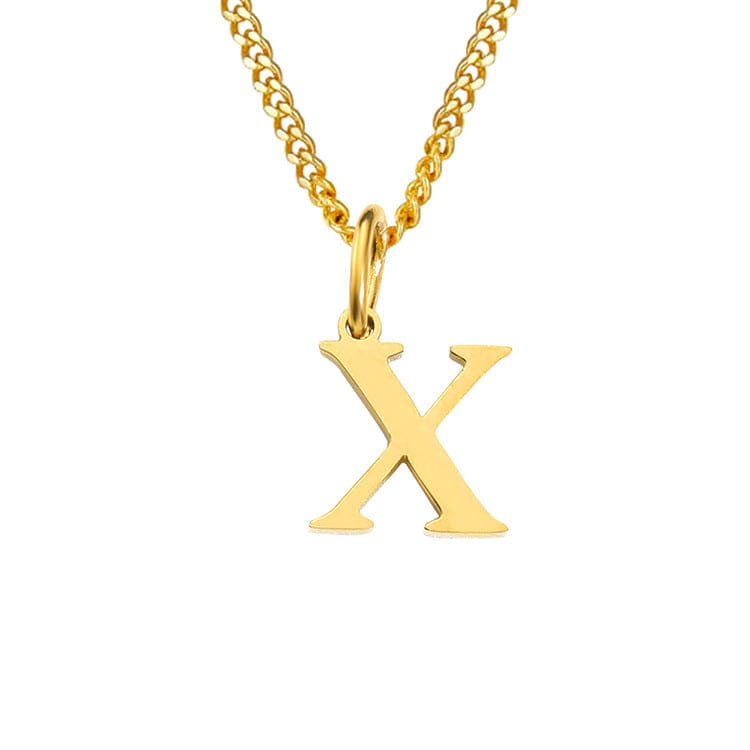 Valenzora | Letters All Match 14k Stainless Steel Necklace