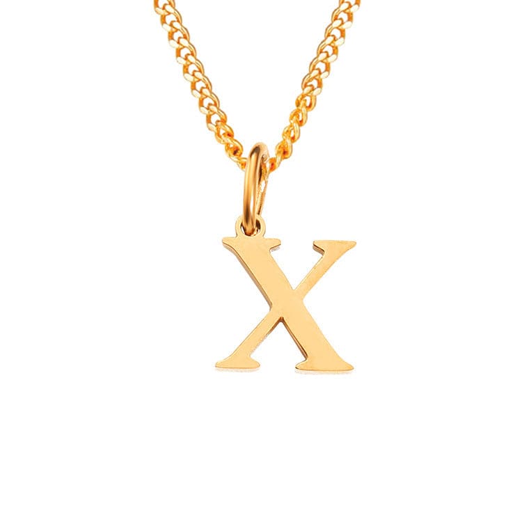 Valenzora | Letters All Match 14k Stainless Steel Necklace