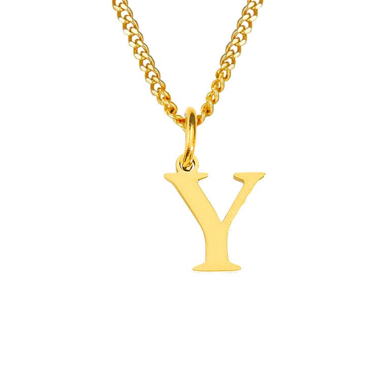 Valenzora | Letters All Match 14k Stainless Steel Necklace